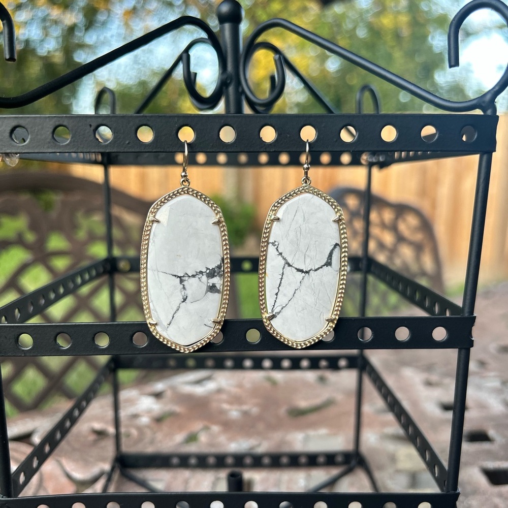 Kendra Scott Howlite Danielle Earrings